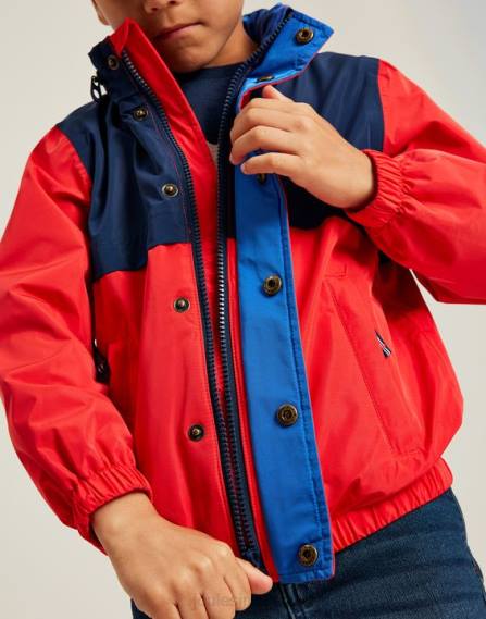 Apparel IE Joules Boys Sailaway Waterproof Jacket 2-12 Years NAVY RED JVVL346