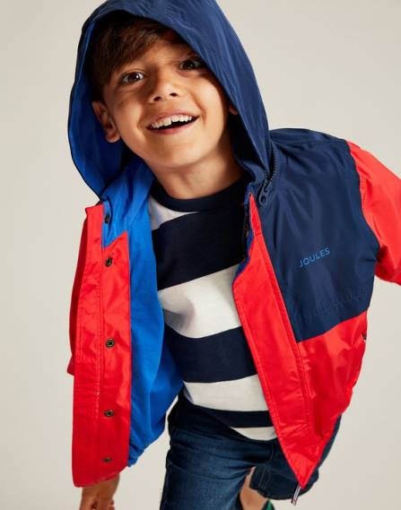 Apparel IE Joules Boys Sailaway Waterproof Jacket 2-12 Years NAVY RED JVVL346