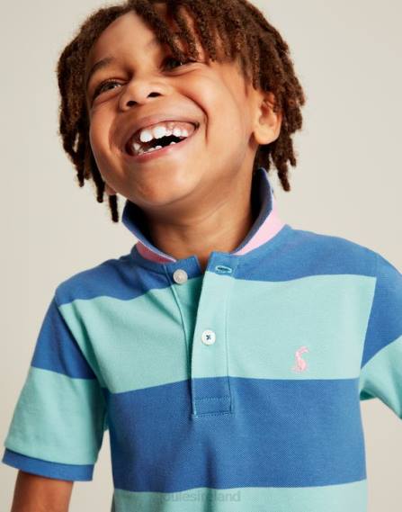 Apparel IE Joules Boys Filbert Stripe Polo Shirt 2-12 Years BLUE STRIPE JVVL335