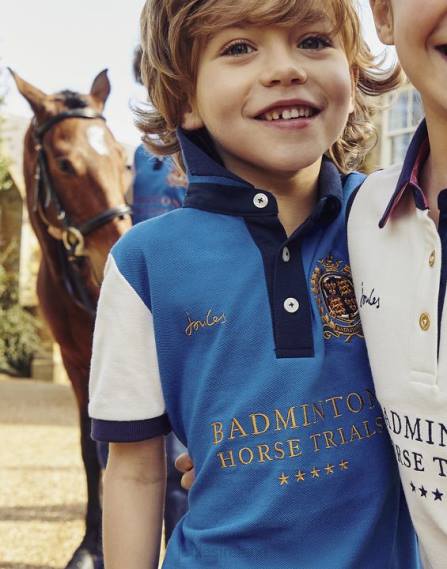 Apparel IE Joules Boys Kids Unisex Badminton Polo Shirt 2-12 Years BLUE JVVL345