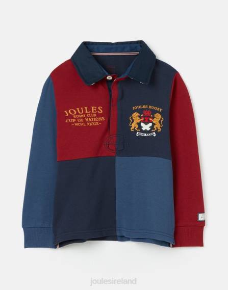 Apparel IE Joules Boys Union Rugby Shirt 2-12 Years FRENCH NAVY JVVL374