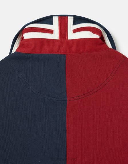 Apparel IE Joules Boys Union Rugby Shirt 2-12 Years FRENCH NAVY JVVL374