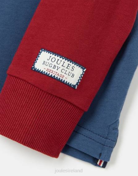 Apparel IE Joules Boys Union Rugby Shirt 2-12 Years FRENCH NAVY JVVL374