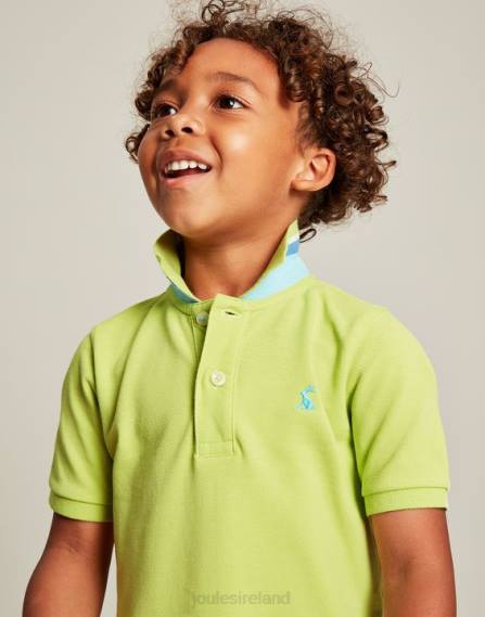 Apparel IE Joules Boys Woody Polo Shirt 2-12 Years LIME GRANITA JVVL375