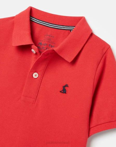 Apparel IE Joules Boys Woody Polo Shirt 2-12 years RED JVVL380