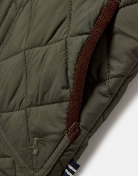 Apparel IE Joules Boys Bramble Diamond Quilt Vest 2-12 Years HERITAGE GREEN JVVL360