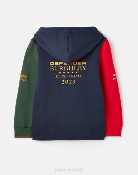 Apparel IE Joules Boys Unisex Burghley Hooded Sweatshirt 2-12 Years FRENCH NAVY JVVL316
