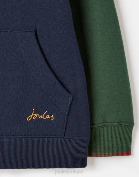 Apparel IE Joules Boys Unisex Burghley Hooded Sweatshirt 2-12 Years FRENCH NAVY JVVL316