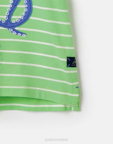 Apparel IE Joules Boys Archie Short Sleeve Applique T-Shirt 2-8 Years GREEN OCTOPUS JVVL367