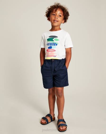 Apparel IE Joules Boys Ben Short Sleeve T-Shirt 2-12 Years WHITE SURF BOARDS JVVL362