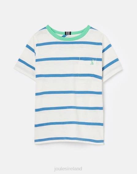Apparel IE Joules Boys Laundered Stripe T-Shirt 2-12 Years LIGHT BLUE STRIPE JVVL358