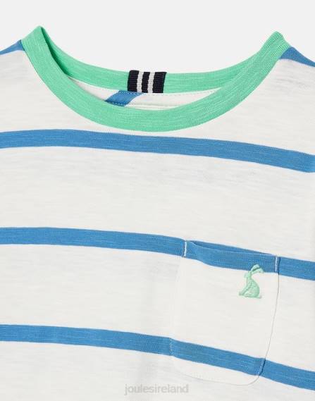 Apparel IE Joules Boys Laundered Stripe T-Shirt 2-12 Years LIGHT BLUE STRIPE JVVL358