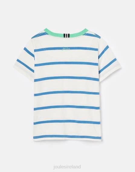 Apparel IE Joules Boys Laundered Stripe T-Shirt 2-12 Years LIGHT BLUE STRIPE JVVL358
