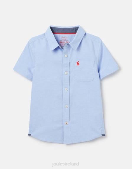 Apparel IE Joules Boys Oxford Short Sleeve Shirt 2-12 years BLUE JVVL379
