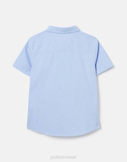 Apparel IE Joules Boys Oxford Short Sleeve Shirt 2-12 years BLUE JVVL379