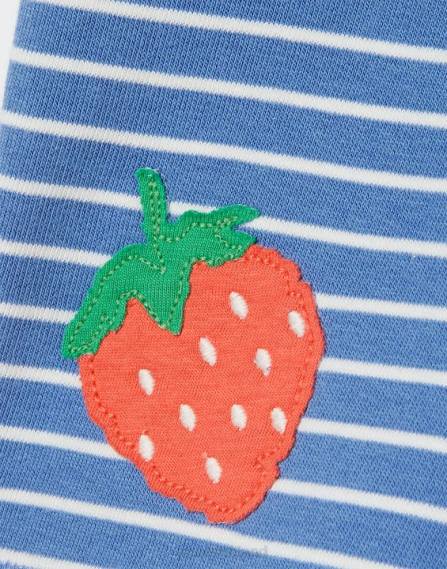 Apparel IE Joules Girls Hamden Novelty Sweat Shorts 2-8 Years BLUE STRIPE STRAWBERRY JVVL298