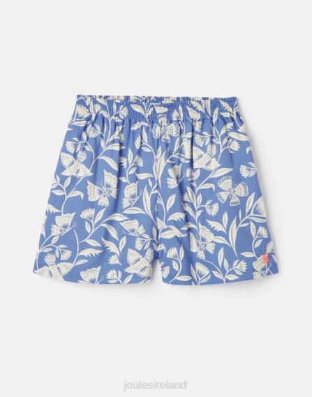 Apparel IE Joules Girls Hettie Woven Printed Shorts 5-12 Years BUTTERFLY BLUE JVVL268