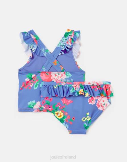 Apparel IE Joules Girls Laurielle Tankini 2-12 Years BLUE FLORAL JVVL319