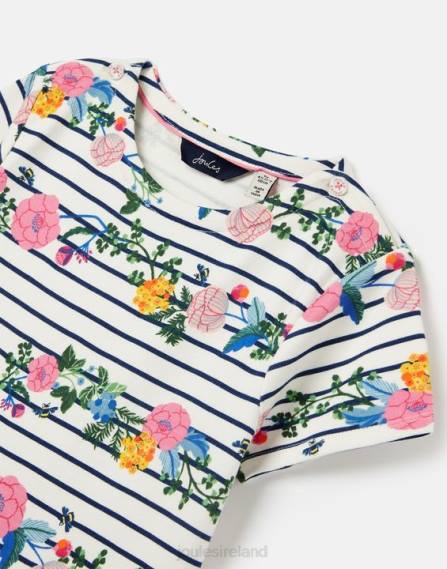 Apparel IE Joules Girls Harbour Jersey Breton Dress 2-12 Years FLORAL HARBOUR STRIPE JVVL308