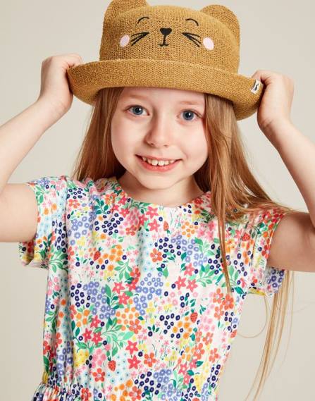 Apparel IE Joules Girls Jude Short Sleeve Jersey Dress 2-12 Years STRAWBERRY DITSY JVVL274