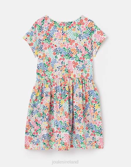 Apparel IE Joules Girls Jude Short Sleeve Jersey Dress 2-12 Years STRAWBERRY DITSY JVVL274