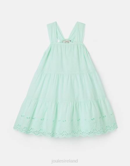 Apparel IE Joules Girls Kiki Tiered Midi Dress 2-12 Years PALE BLUE JVVL278
