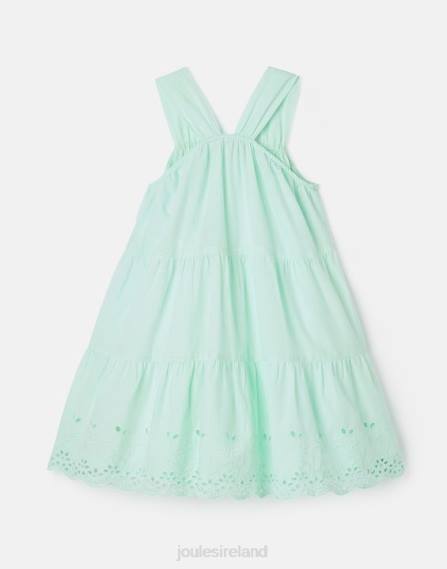 Apparel IE Joules Girls Kiki Tiered Midi Dress 2-12 Years PALE BLUE JVVL278