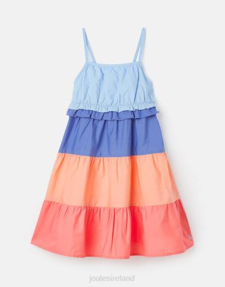 Apparel IE Joules Girls Theadora Trapeze Dress 5-12 Years COLOUR BLOCK JVVL314