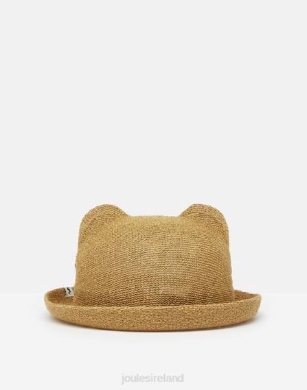 Apparel IE Joules Girls Ashton Character Hat STRAW ANIMAL JVVL326