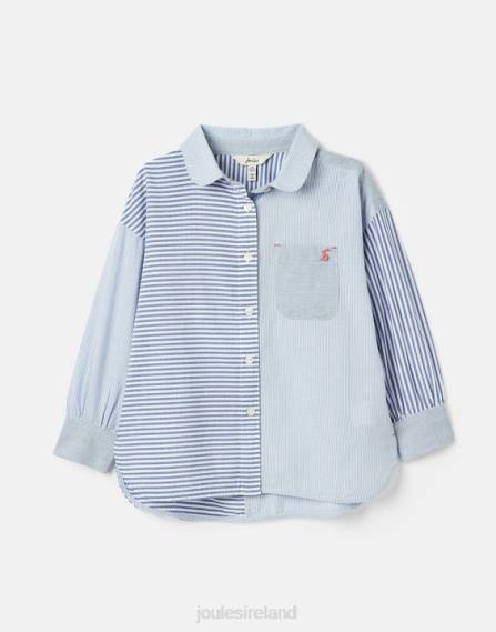 Apparel IE Joules Girls Fenella Woven Shirt 5-12 years BLUE STRIPE JVVL323