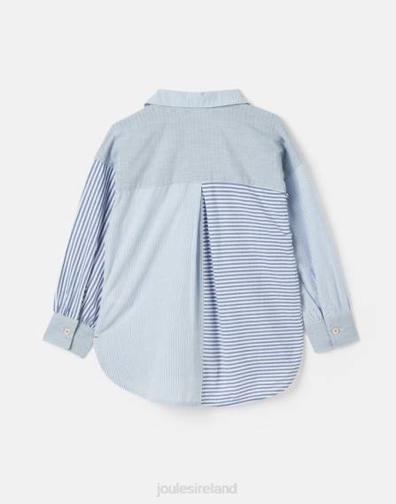 Apparel IE Joules Girls Fenella Woven Shirt 5-12 years BLUE STRIPE JVVL323