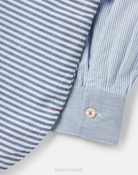 Apparel IE Joules Girls Fenella Woven Shirt 5-12 years BLUE STRIPE JVVL323