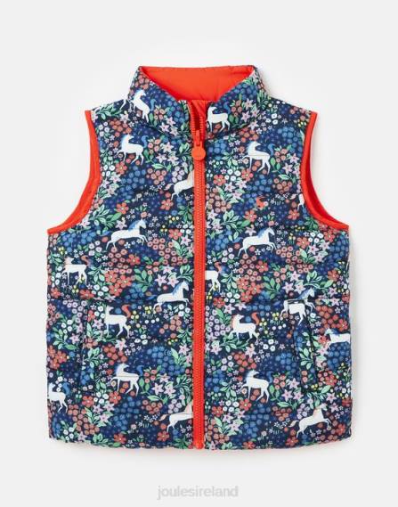 Apparel IE Joules Girls Flip It Reversible Vest 2-8 Years PONY JVVL307