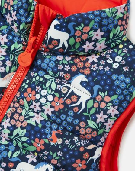 Apparel IE Joules Girls Flip It Reversible Vest 2-8 Years PONY JVVL307