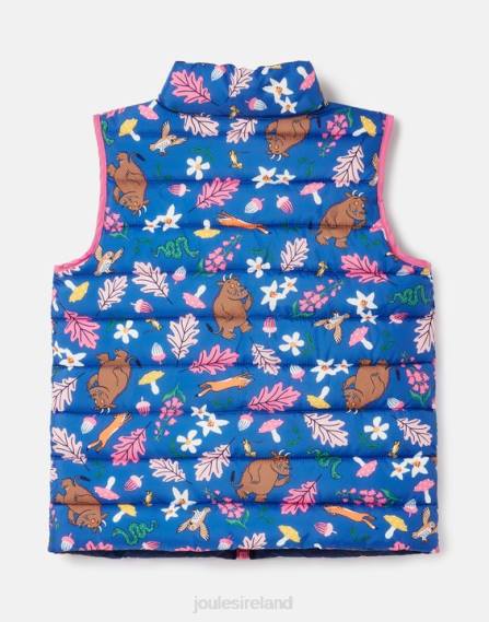 Apparel IE Joules Girls Gruffalo Flip It Reversible Vest 1-6 Years BLUE JVVL260