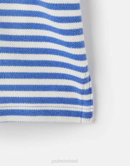 Apparel IE Joules Girls Morgan Stripe Polo Shirt 2-12 Years BLUE MULTI STRIPE JVVL255