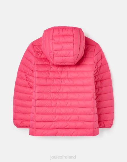 Apparel IE Joules Girls Kinnaird Showerproof Recycled Packable Padded Jacket 1-12 Years BRIGHT PINK JVVL279
