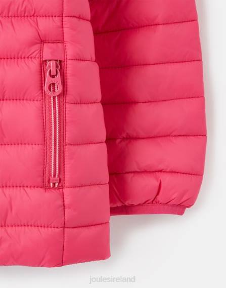 Apparel IE Joules Girls Kinnaird Showerproof Recycled Packable Padded Jacket 1-12 Years BRIGHT PINK JVVL279