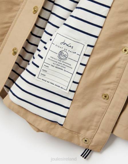 Apparel IE Joules Girls Meadow Showerproof Coat 2-12 Years STONE JVVL304