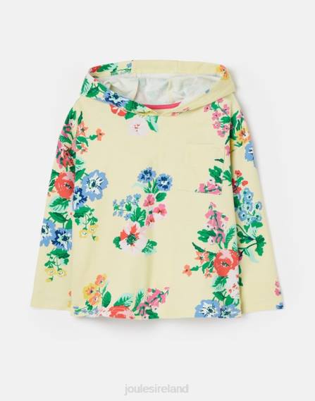 Apparel IE Joules Girls Abbie Lightweight Overhead Hoody 2-12 Years PASTEL YELLOW JVVL282