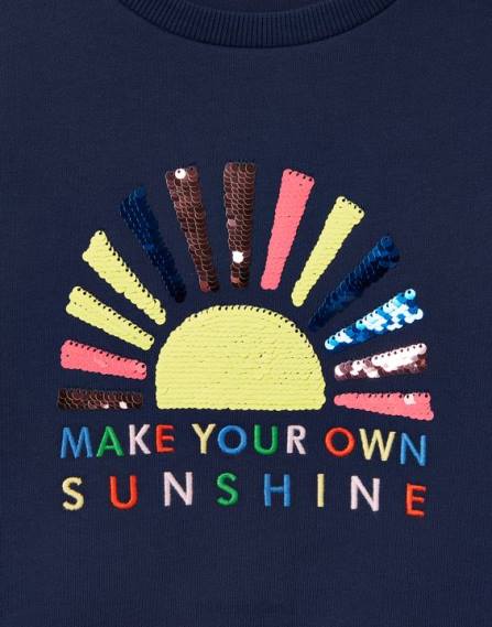Apparel IE Joules Girls Mackenzie Sweatshirt 5-12 years BLUE SUN JVVL264