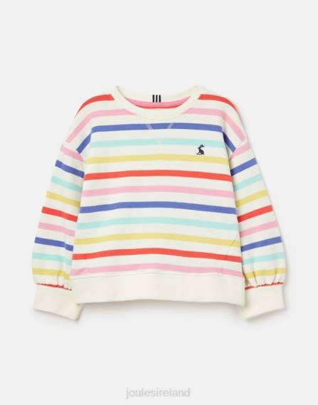 Apparel IE Joules Girls Maple Crew Neck Sweatshirt 2-12 Years MULTI STRIPE JVVL267