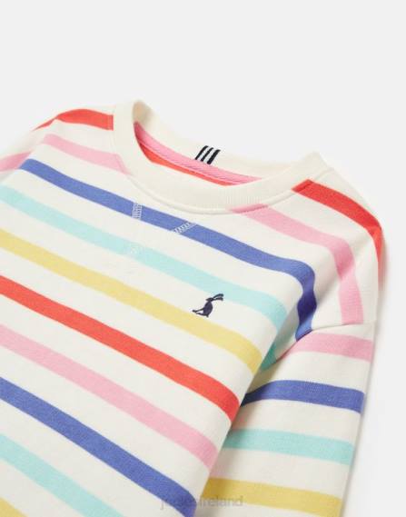 Apparel IE Joules Girls Maple Crew Neck Sweatshirt 2-12 Years MULTI STRIPE JVVL267