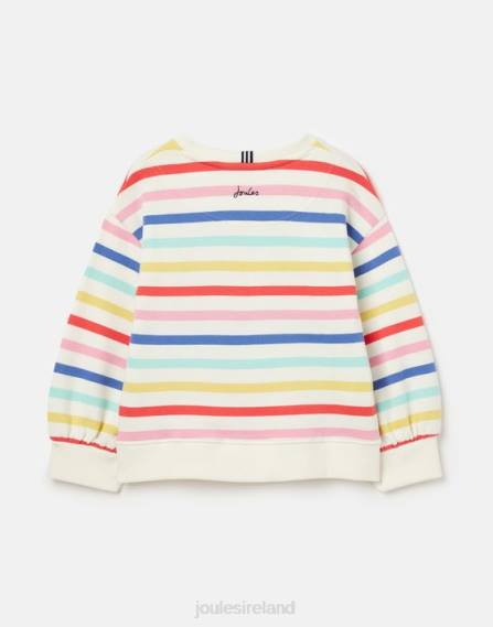 Apparel IE Joules Girls Maple Crew Neck Sweatshirt 2-12 Years MULTI STRIPE JVVL267