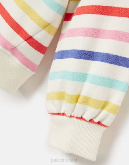 Apparel IE Joules Girls Maple Crew Neck Sweatshirt 2-12 Years MULTI STRIPE JVVL267