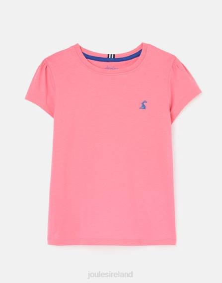 Apparel IE Joules Girls Cassie Short Sleeve T-Shirt 2-12 Years AURORA PINK JVVL311