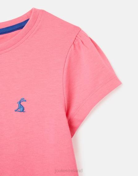 Apparel IE Joules Girls Cassie Short Sleeve T-Shirt 2-12 Years AURORA PINK JVVL311