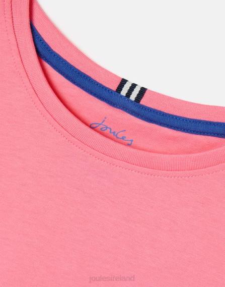 Apparel IE Joules Girls Cassie Short Sleeve T-Shirt 2-12 Years AURORA PINK JVVL311