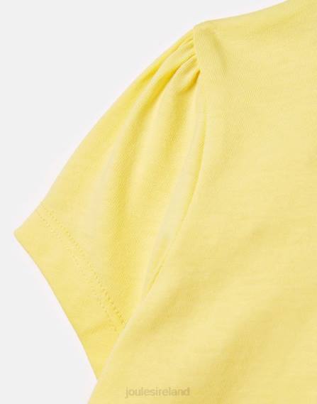 Apparel IE Joules Girls Cassie Short Sleeve T-Shirt 2-12 Years PALE YELLOW JVVL275