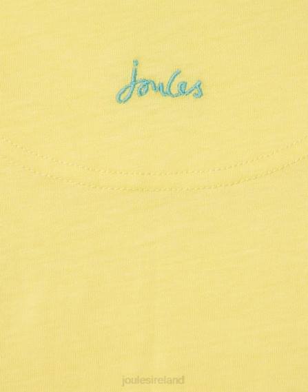 Apparel IE Joules Girls Cassie Short Sleeve T-Shirt 2-12 Years PALE YELLOW JVVL275
